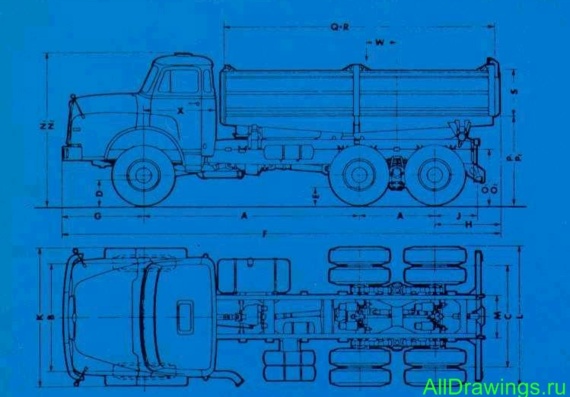 MAN DHA 26280 чертежи (рисунки) грузовика